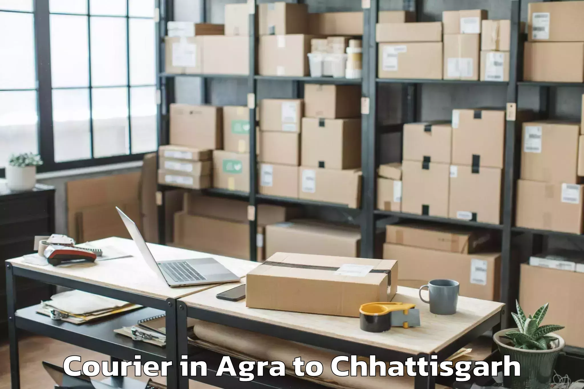 Discover Agra to Dabhra Courier